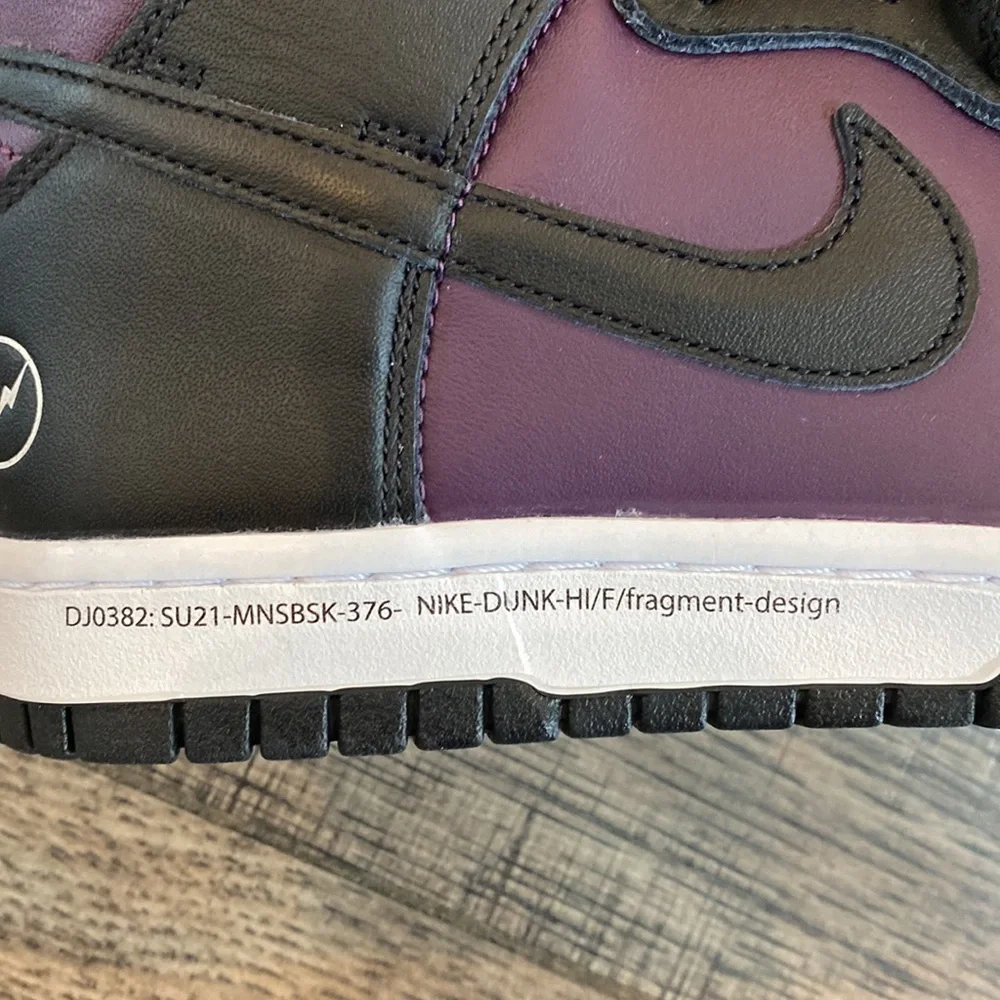 New Nike dunk high x Fragment size 8 - Picture 7 of 9